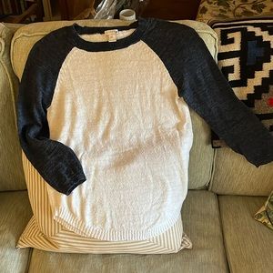 Jcrew linen sweater xs